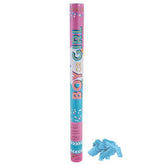 Confetti kanon blauw 60 cm