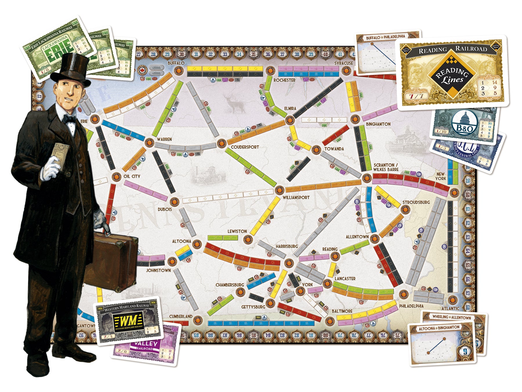 Ticket to Ride United Kingdom and Pennsylvania