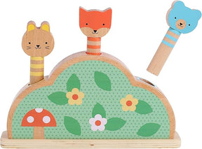 Petit Collage Houten pop-up speeltje