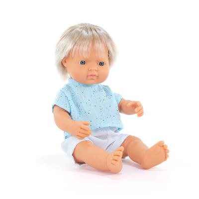 Pop Jongen met blond haar 38 cm