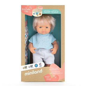 Pop Jongen met blond haar 38 cm