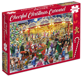Cheerful Christmas Carousel puzzel 1000 stukjes