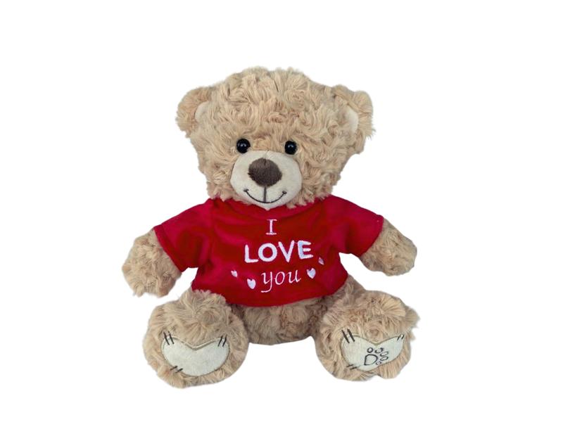 Dotti beer met t-shirt 'I love you' 20 cm
