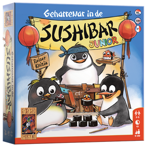 Geharrewar in de sushibar junior