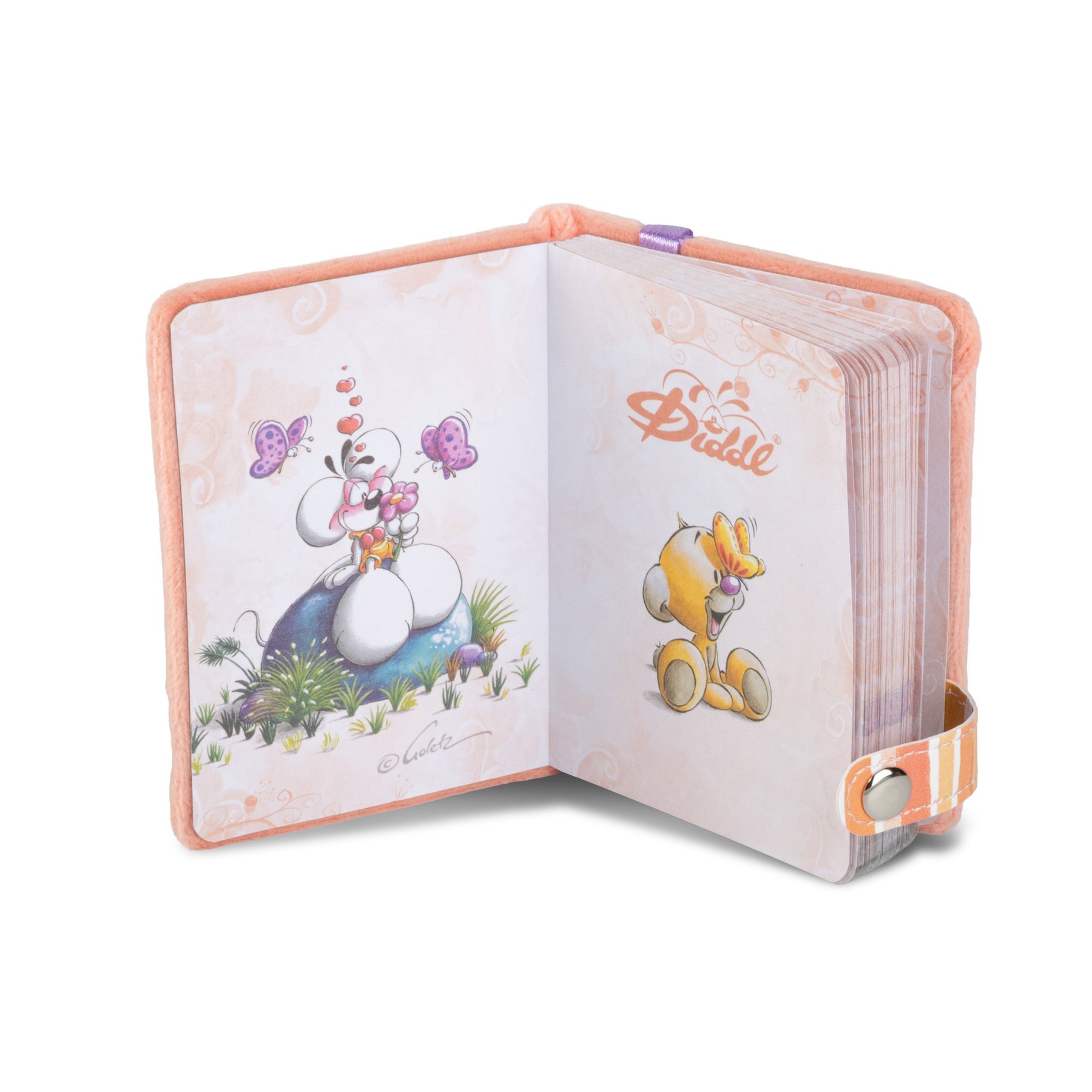 Diddle Mini Pluchen notitieboekje met sleutelhanger