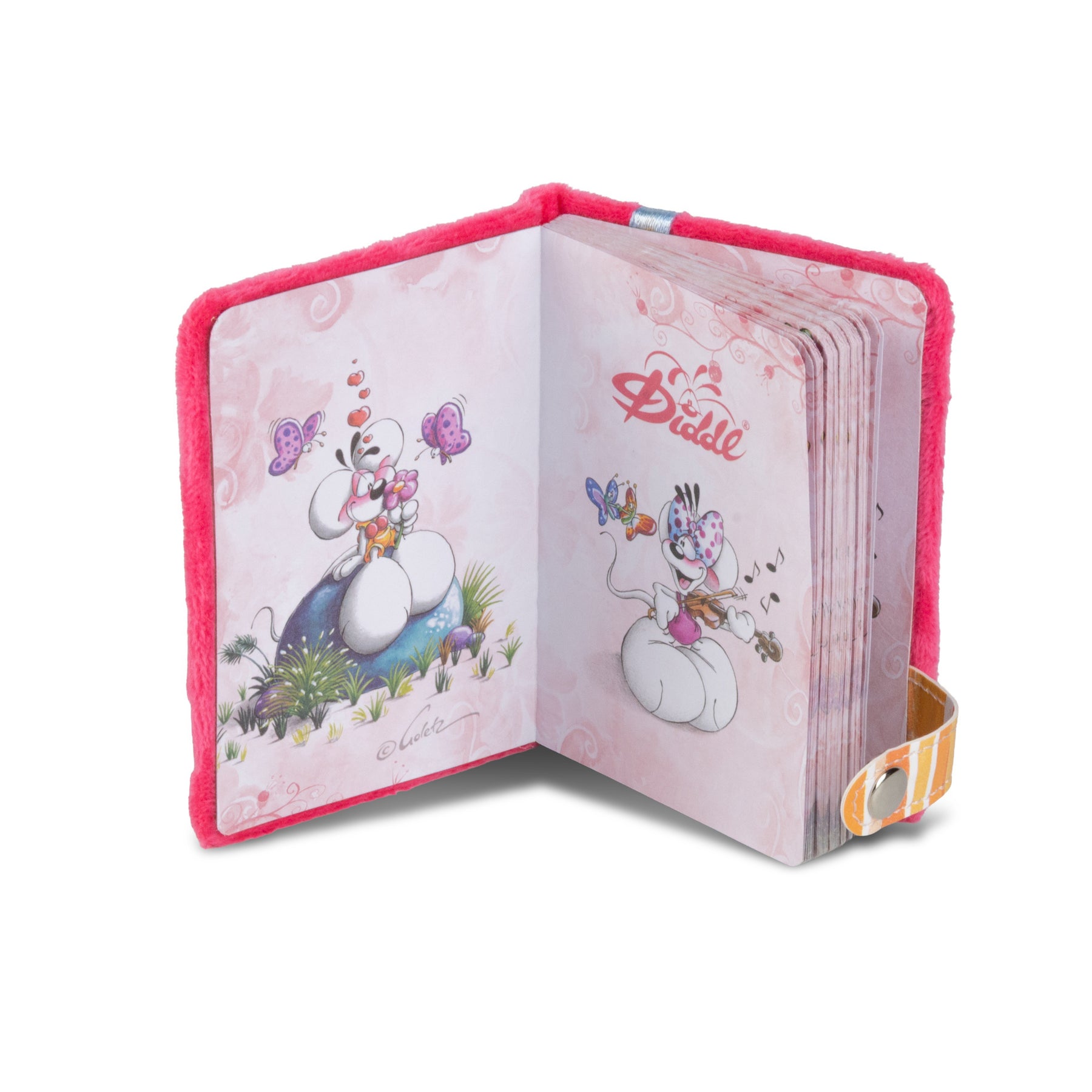 Diddle Mini Pluchen notitieboekje met sleutelhanger