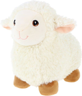 Wit schaap met bruine voetjes - Knuffel
