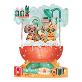 Wenskaart Swing Cards Doggy Bath Time