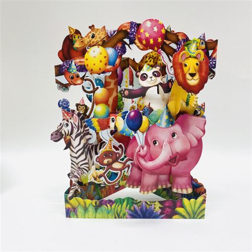 Wenskaart Swing Cards Animal Party