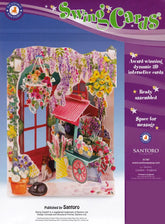 Wenskaart Swing cards Florist & Flower cart