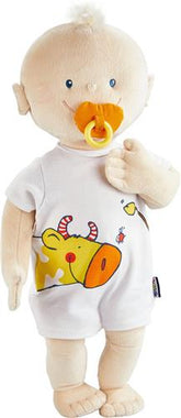 Haba Knuffelpop Kruimel met magnetische fopspeen beige