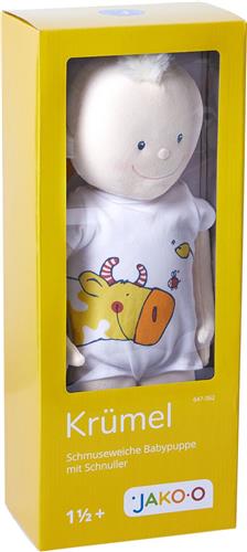 Haba Knuffelpop Kruimel met magnetische fopspeen beige