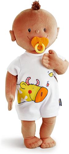 Haba babypop Kruimel met magnetische fopspeen bruin
