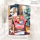 Wenskaart Swing Cards Lounging Cats