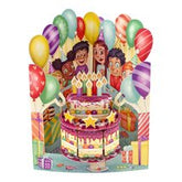 Wenskaart Swing Cards 'verjaardagstaart'