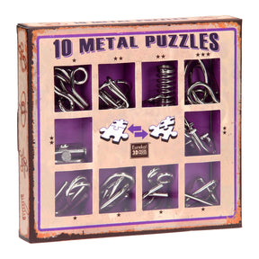 10 metal puzzles purple