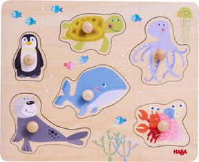 Inlegpuzzel zeedieren Haba