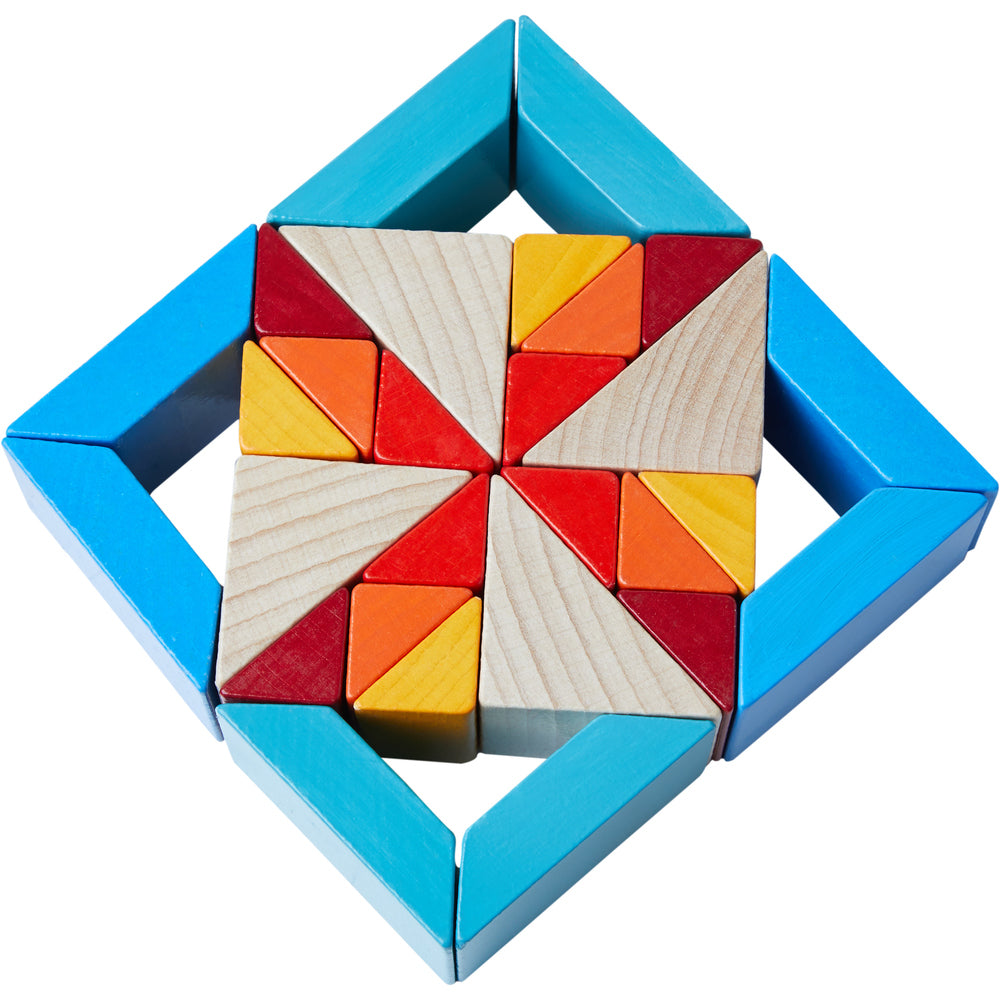 3D-compositiespel blokkenmozaïek